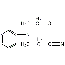 N-(2-氰乙基)-N-(2-羥乙基)苯胺結(jié)構(gòu)式