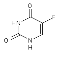 5-氟尿嘧啶結(jié)構(gòu)式